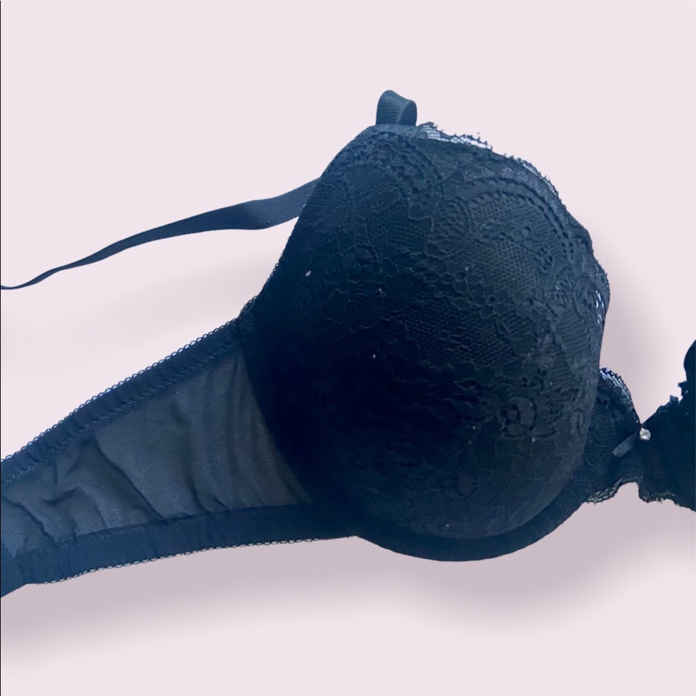 Black Lace Push Up Bra